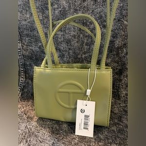Telfar small crossbody drab green